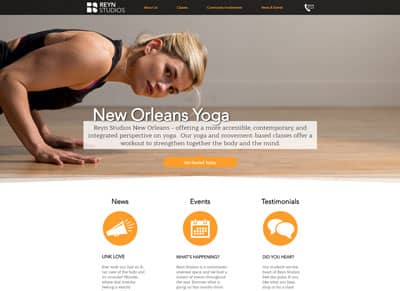Check out the new Reyn Studios: New Orleans Yoga Website!